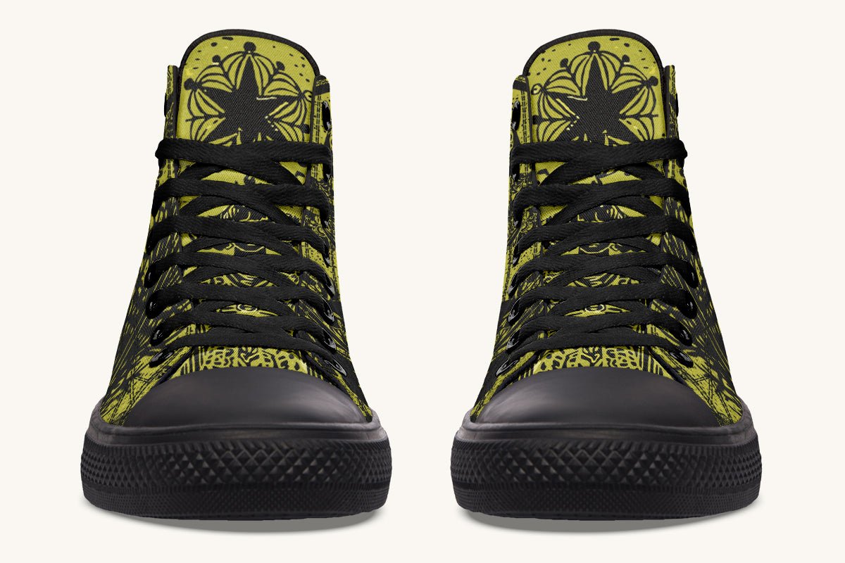 Call Upon the Star Gold Black Hightops - Jaded Lament