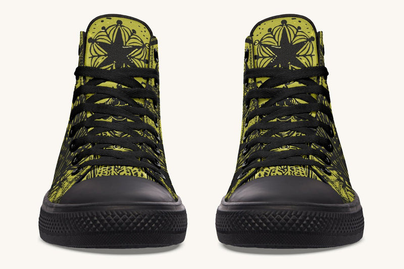 Call Upon the Star Gold Black Hightops - Jaded Lament