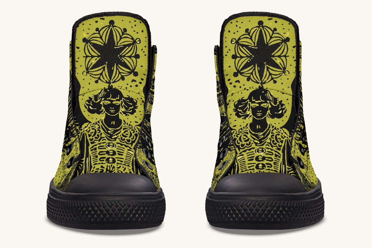 Call Upon the Star Gold Black Hightops - Jaded Lament
