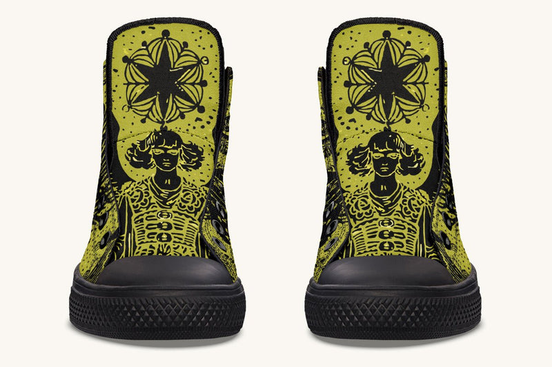 Call Upon the Star Gold Black Hightops - Jaded Lament