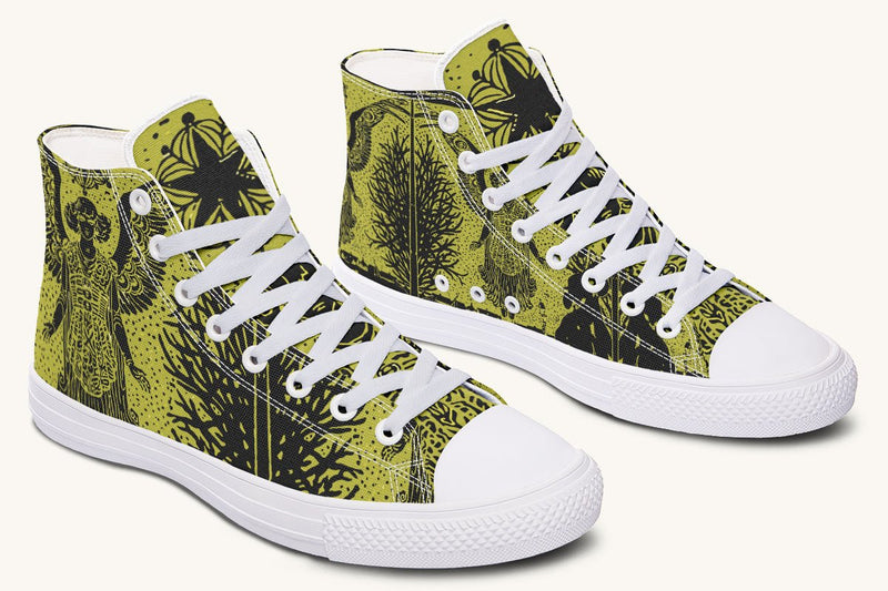 Call Upon the Star Gold Black Hightops - Jaded Lament