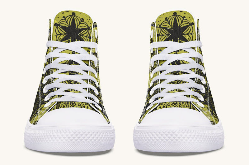 Call Upon the Star Gold Black Hightops - Jaded Lament