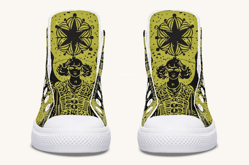 Call Upon the Star Gold Black Hightops - Jaded Lament