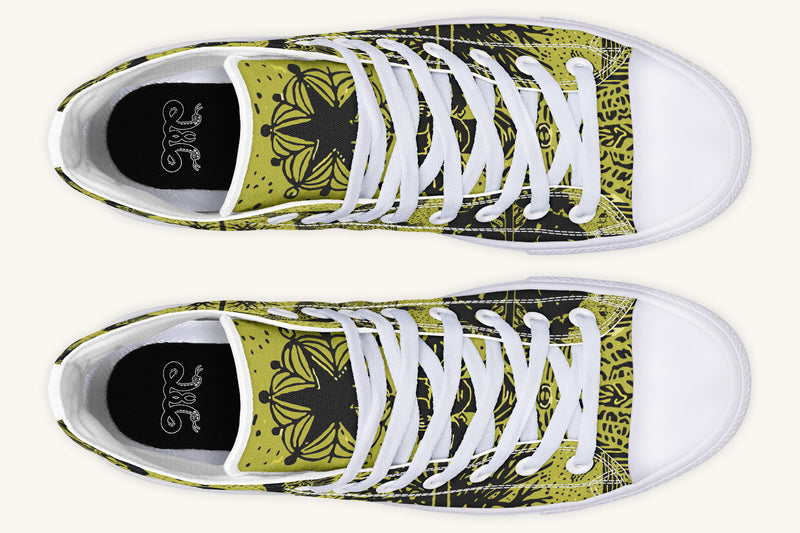 Call Upon the Star Gold Black Hightops - Jaded Lament