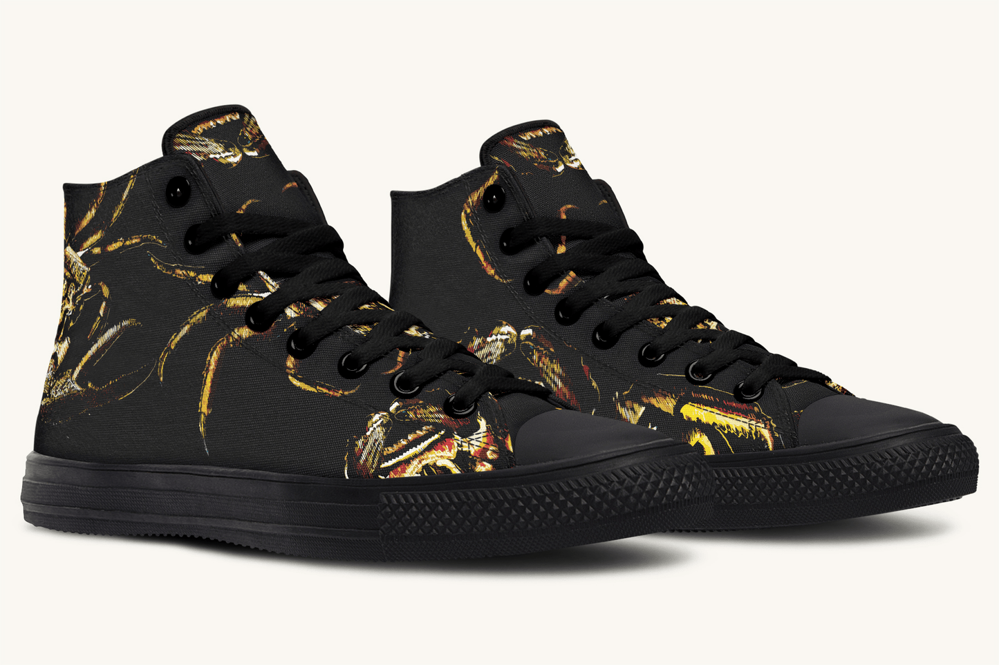 Crawl The Sea of Stars Black Hightops - Jaded Lament