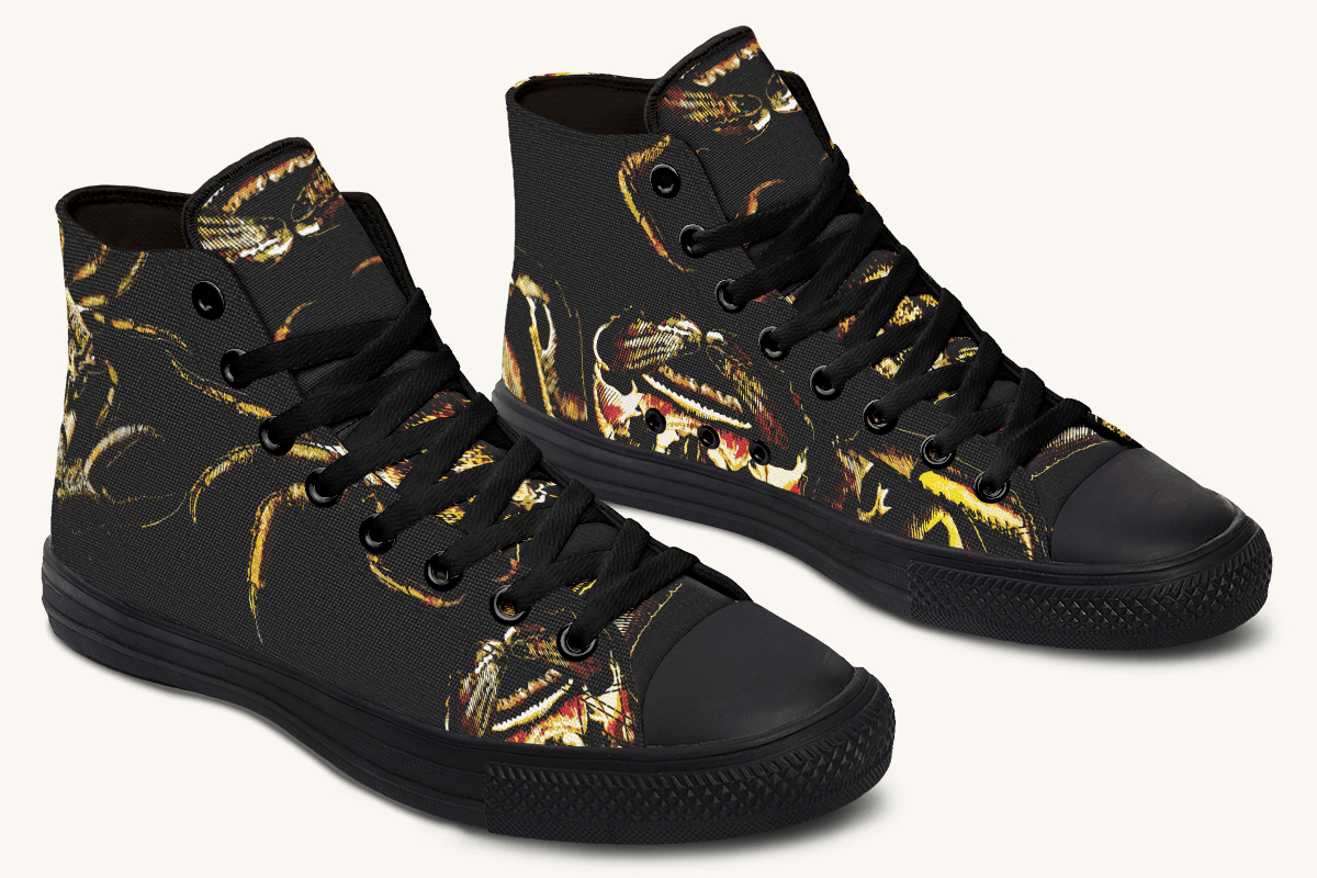 Crawl The Sea of Stars Black Hightops - Jaded Lament