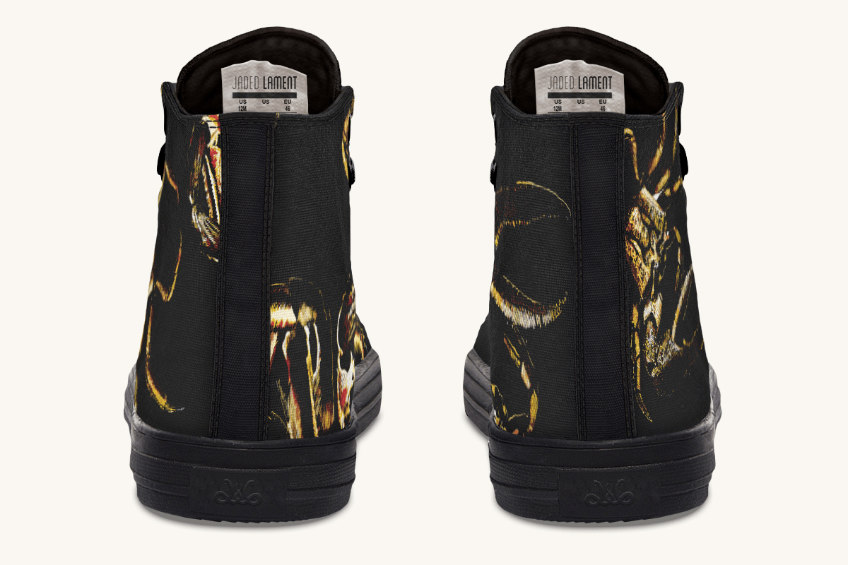 Crawl The Sea of Stars Black Hightops - Jaded Lament
