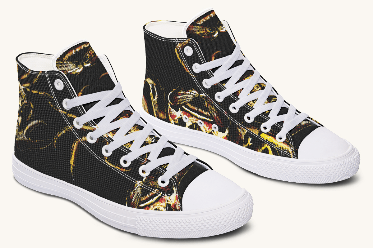 Crawl The Sea of Stars Black Hightops - Jaded Lament