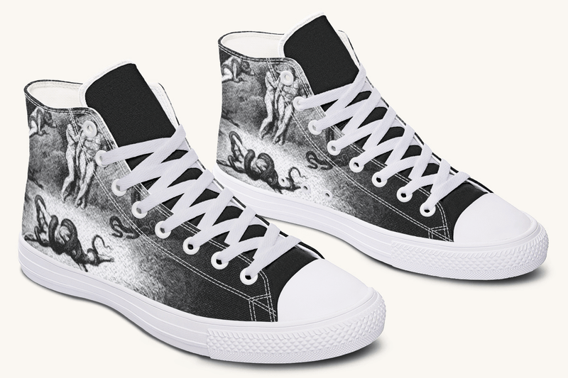 Taken and Twisted Hightops - Jaded Lament