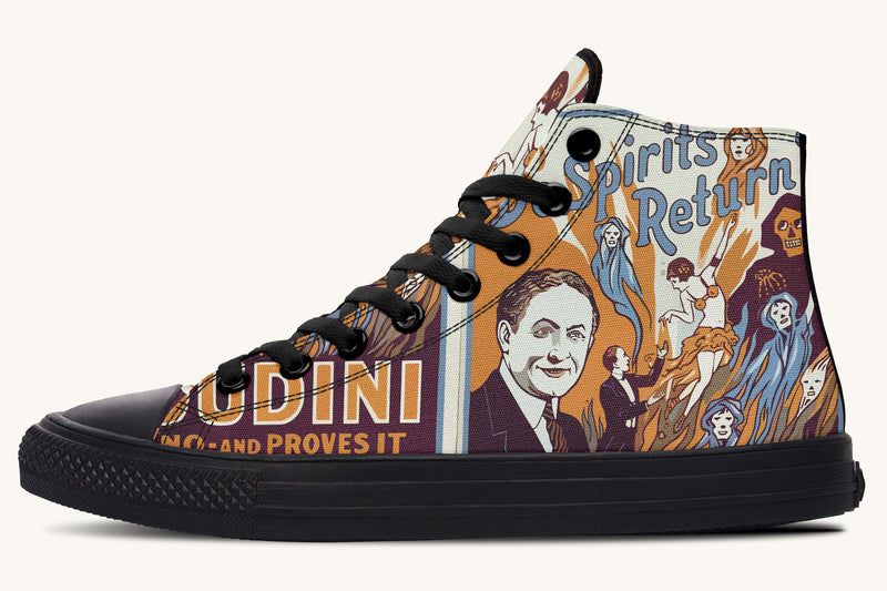 Do Spirits Exist Hightops Harry Houdini Design - Jaded Lament