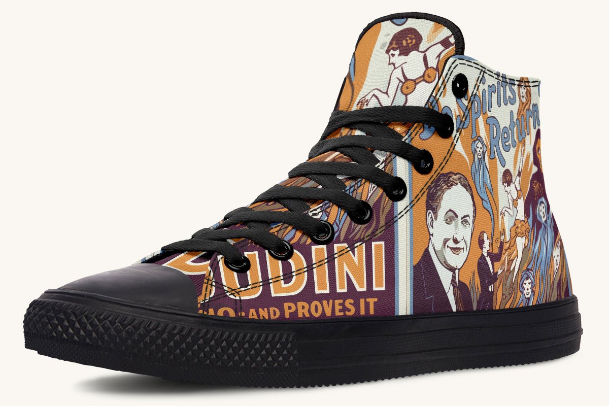 Do Spirits Exist Hightops Harry Houdini Design - Jaded Lament