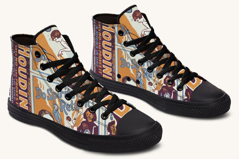 Do Spirits Exist Hightops Harry Houdini Design - Jaded Lament