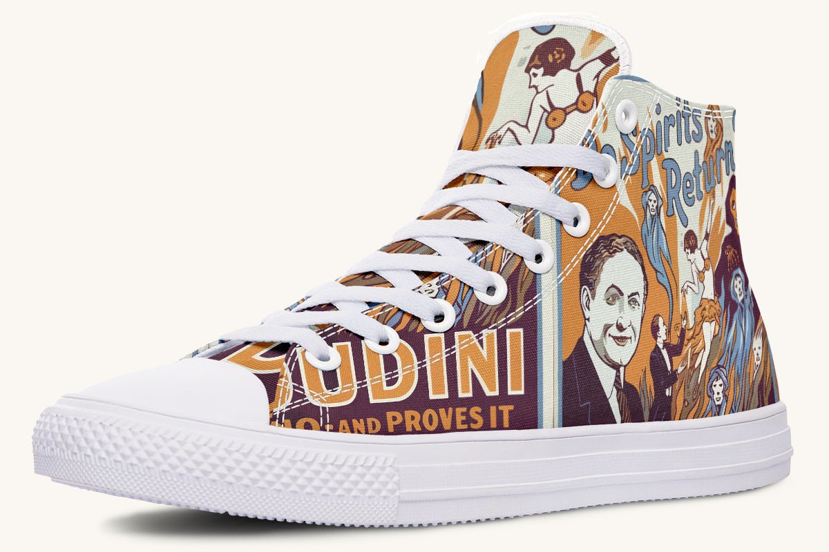 Do Spirits Exist Hightops Harry Houdini Design - Jaded Lament