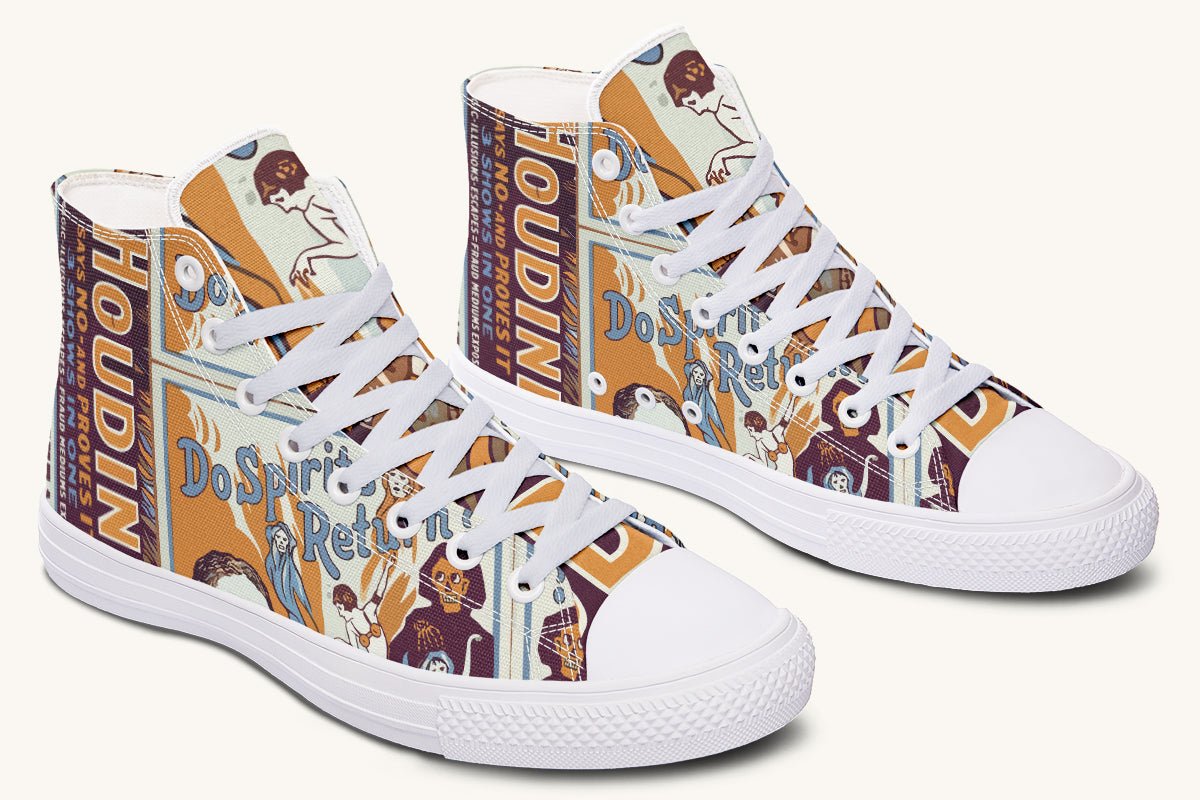 Do Spirits Exist Hightops Harry Houdini Design - Jaded Lament