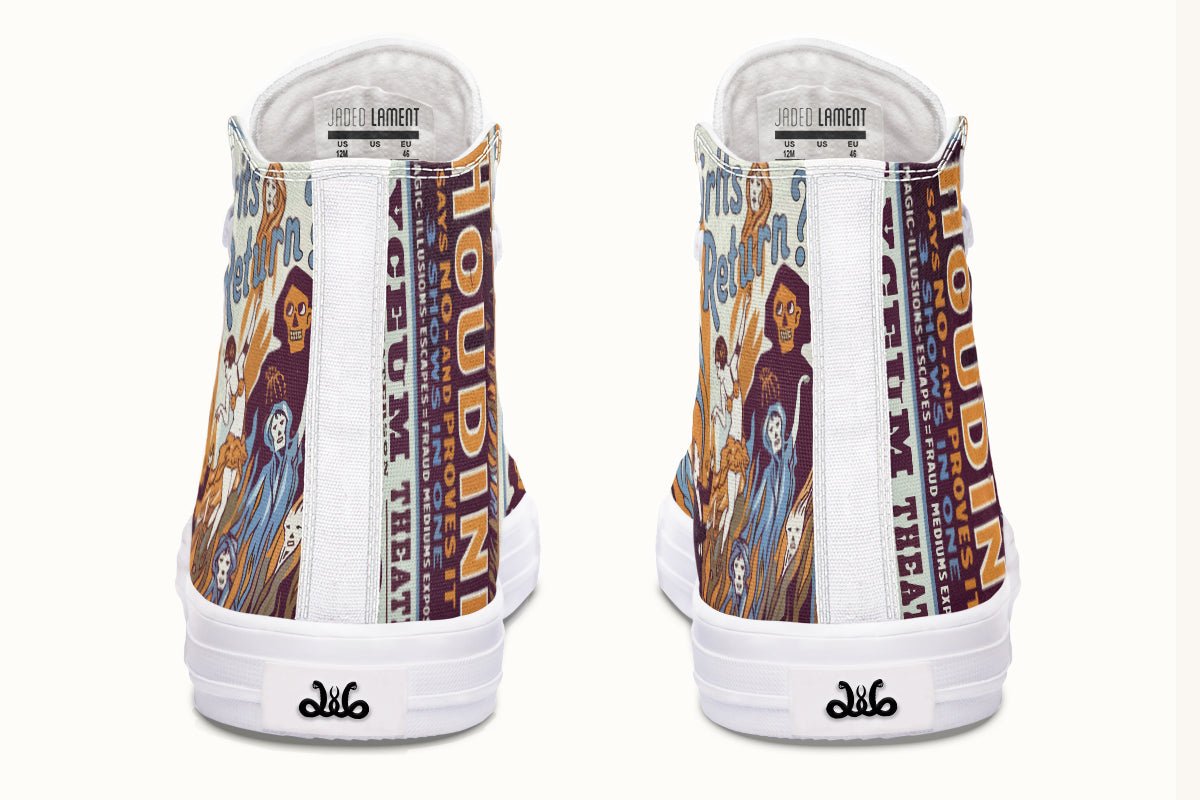 Do Spirits Exist Hightops Harry Houdini Design - Jaded Lament