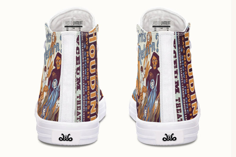 Do Spirits Exist Hightops Harry Houdini Design - Jaded Lament