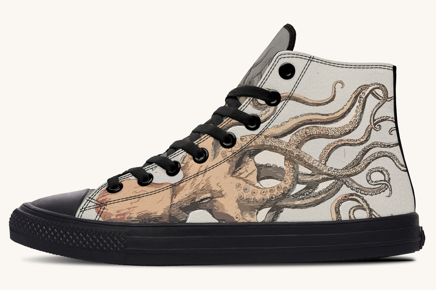 Kraken Unleashed Light Brown Hightops - Jaded Lament