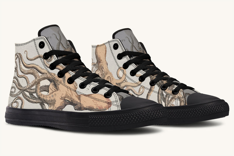 Kraken Unleashed Light Brown Hightops - Jaded Lament