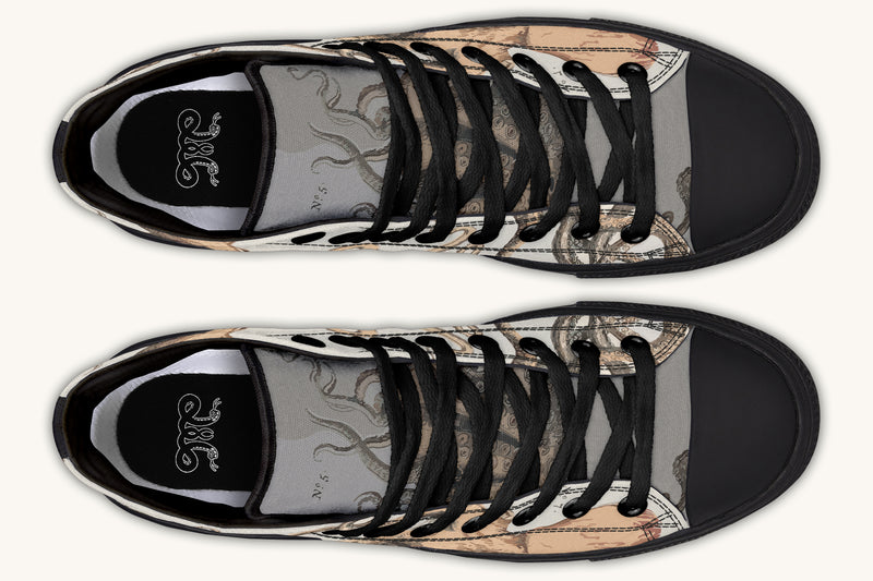 Kraken Unleashed Light Brown Hightops - Jaded Lament