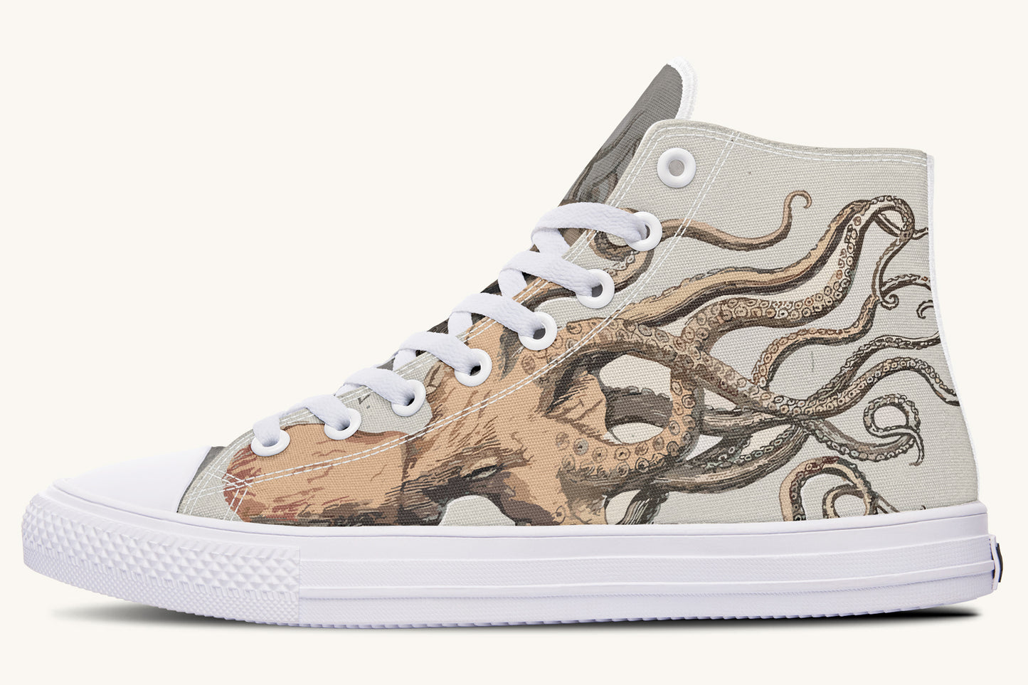 Kraken Unleashed Light Brown Hightops - Jaded Lament
