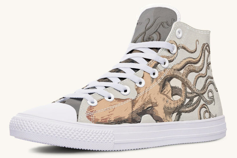Kraken Unleashed Light Brown Hightops - Jaded Lament