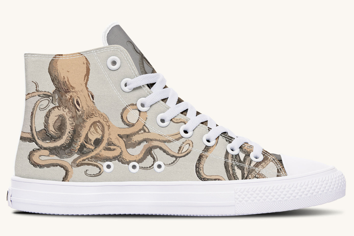 Kraken Unleashed Light Brown Hightops - Jaded Lament