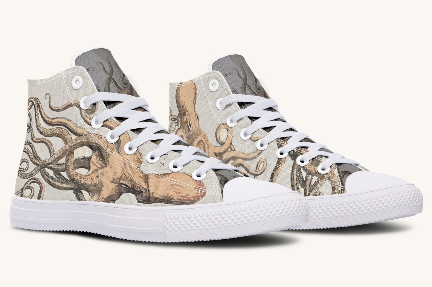 Kraken Unleashed Light Brown Hightops - Jaded Lament