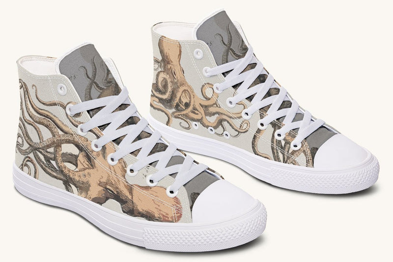 Kraken Unleashed Light Brown Hightops - Jaded Lament