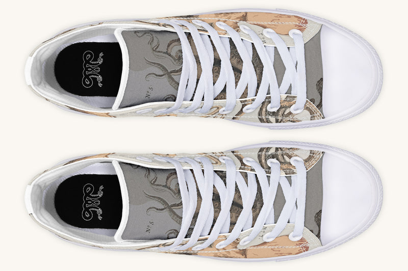 Kraken Unleashed Light Brown Hightops - Jaded Lament