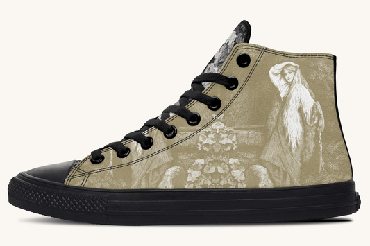 She Watched the Bones Sink Hightops - Jaded Lament