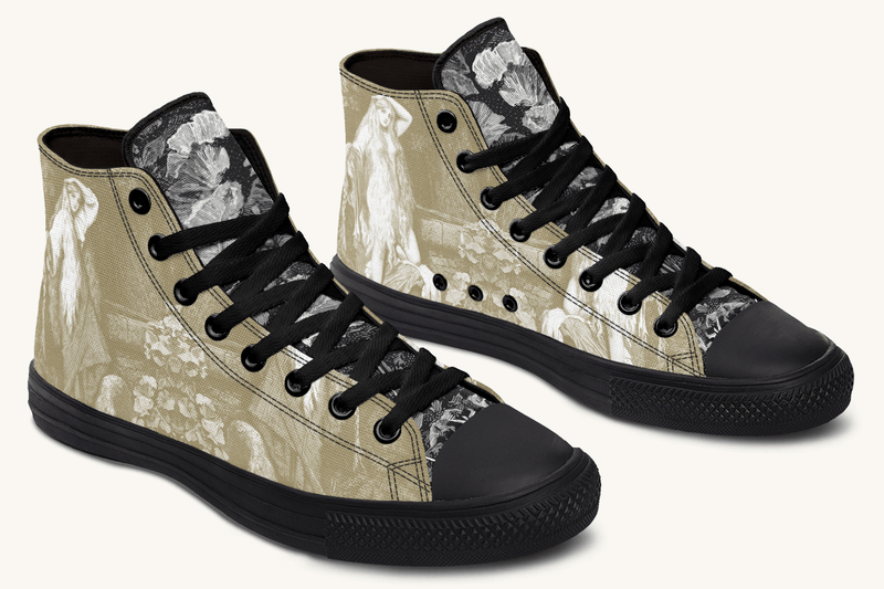She Watched the Bones Sink Hightops - Jaded Lament