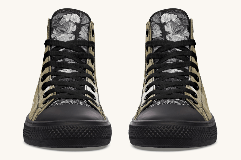 She Watched the Bones Sink Hightops - Jaded Lament