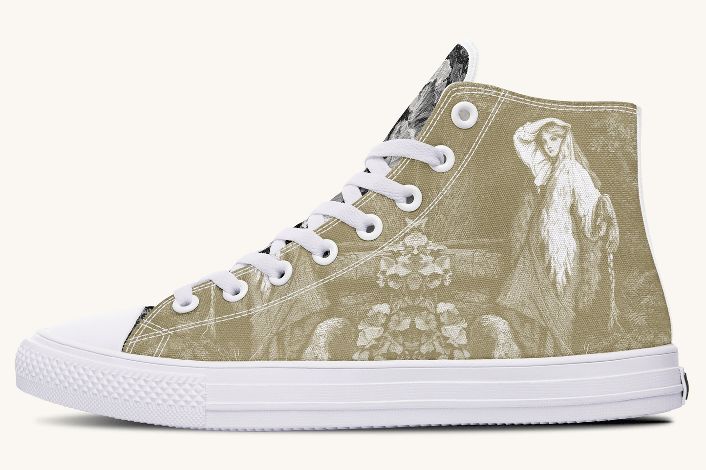 She Watched the Bones Sink Hightops - Jaded Lament