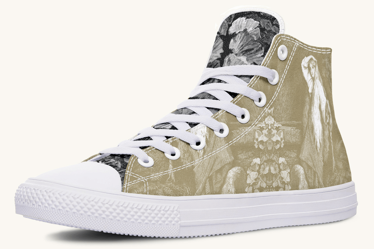 She Watched the Bones Sink Hightops - Jaded Lament