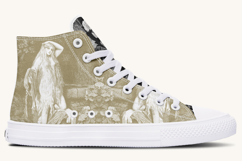 She Watched the Bones Sink Hightops - Jaded Lament