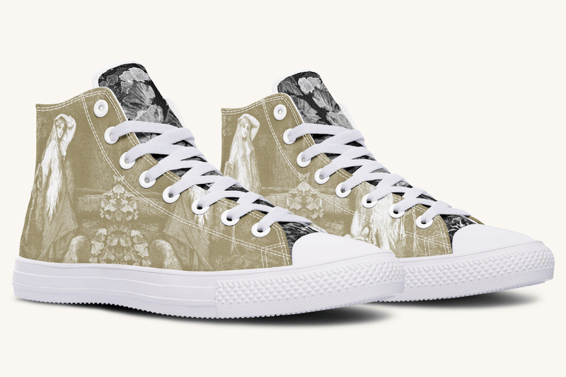 She Watched the Bones Sink Hightops - Jaded Lament