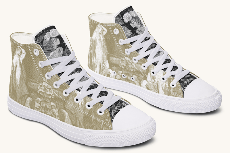 She Watched the Bones Sink Hightops - Jaded Lament