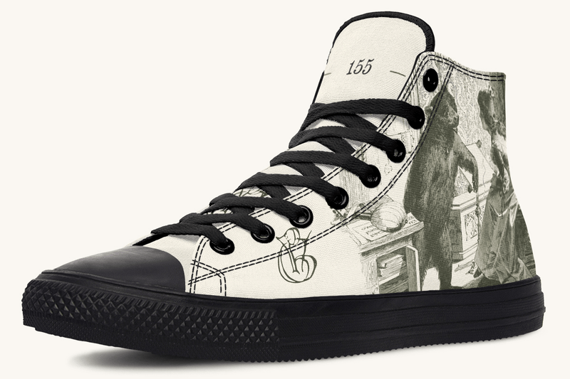 The Bear Shall Be Thy Choice (Cream) Hightops - Jaded Lament