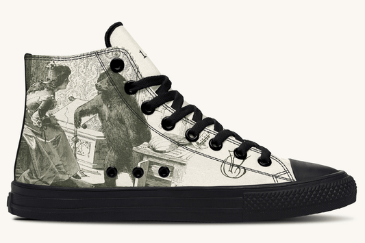 The Bear Shall Be Thy Choice (Cream) Hightops - Jaded Lament