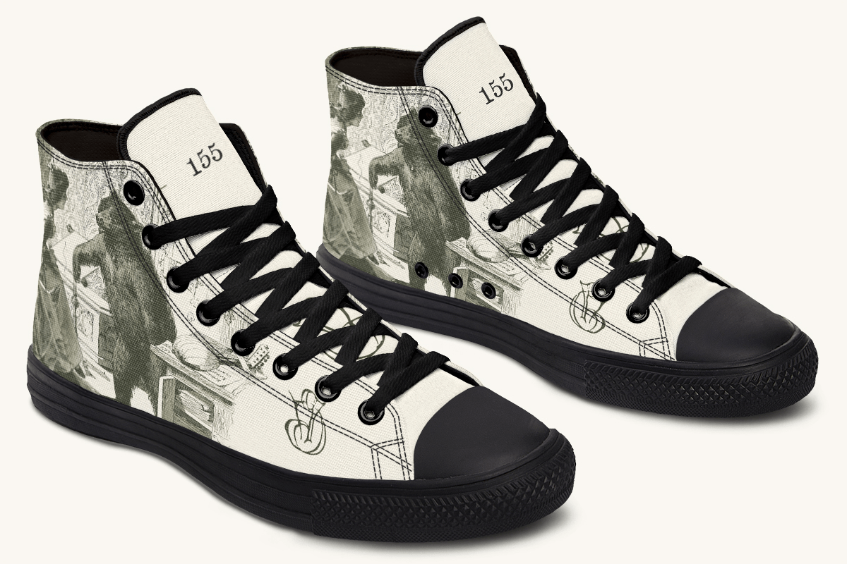 The Bear Shall Be Thy Choice (Cream) Hightops - Jaded Lament