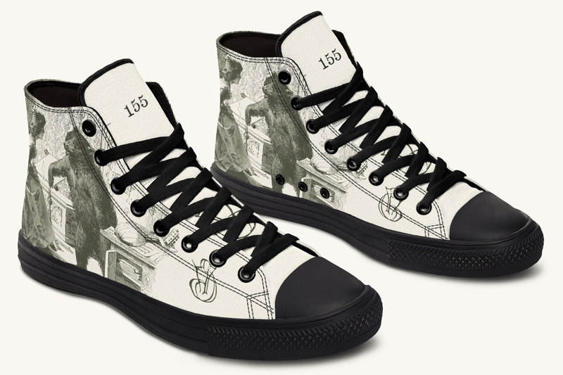 The Bear Shall Be Thy Choice (Cream) Hightops - Jaded Lament