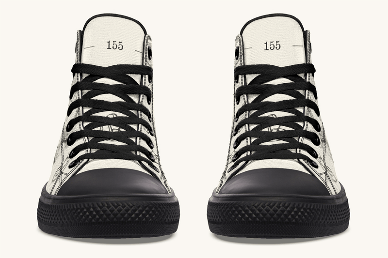 The Bear Shall Be Thy Choice (Cream) Hightops - Jaded Lament