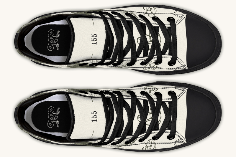 The Bear Shall Be Thy Choice (Cream) Hightops - Jaded Lament