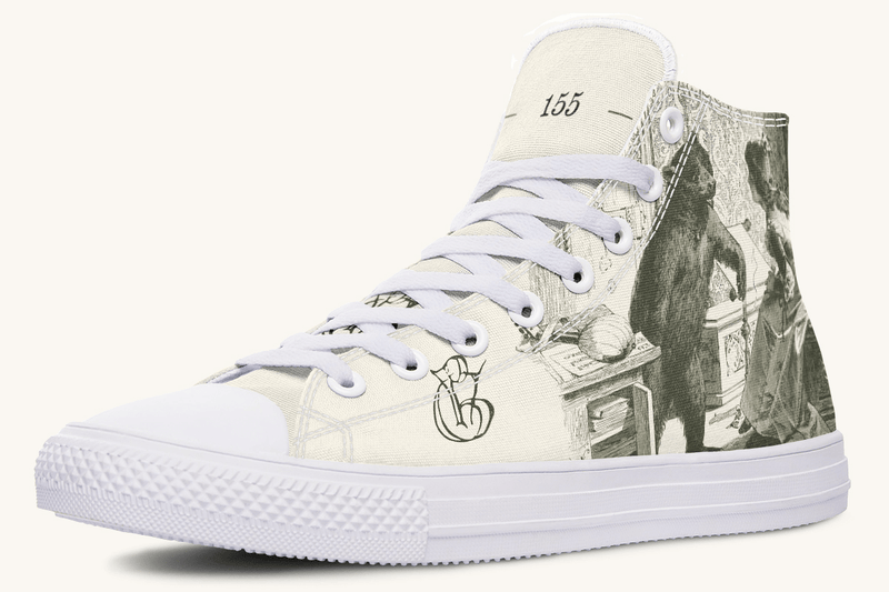 The Bear Shall Be Thy Choice (Cream) Hightops - Jaded Lament