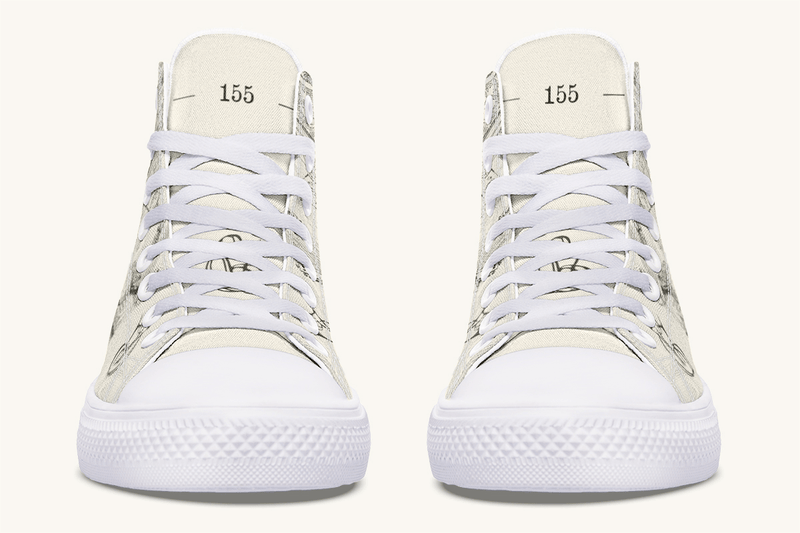 The Bear Shall Be Thy Choice (Cream) Hightops - Jaded Lament