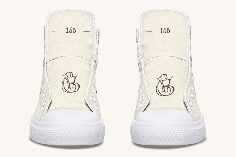 The Bear Shall Be Thy Choice (Cream) Hightops - Jaded Lament