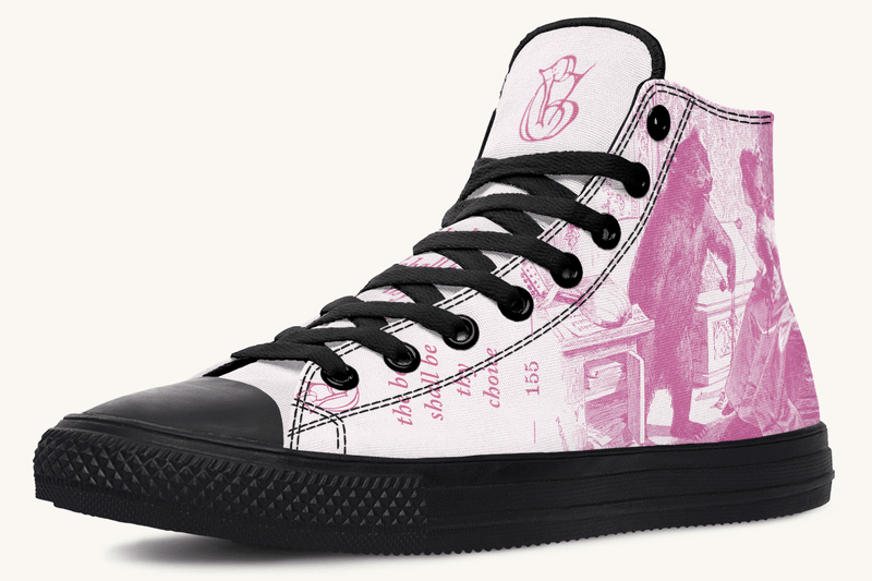 The Bear Shall Be Thy Choice (Pink) Hightops - Jaded Lament