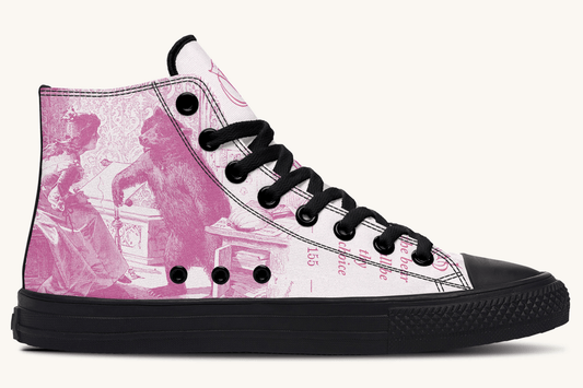 The Bear Shall Be Thy Choice (Pink) Hightops - Jaded Lament