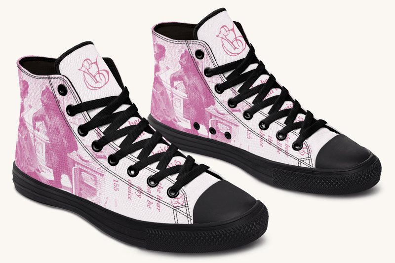 The Bear Shall Be Thy Choice (Pink) Hightops - Jaded Lament