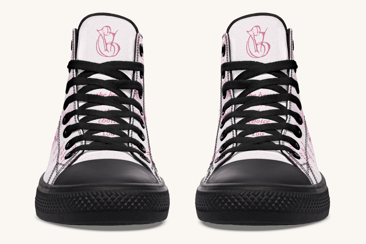 The Bear Shall Be Thy Choice (Pink) Hightops - Jaded Lament